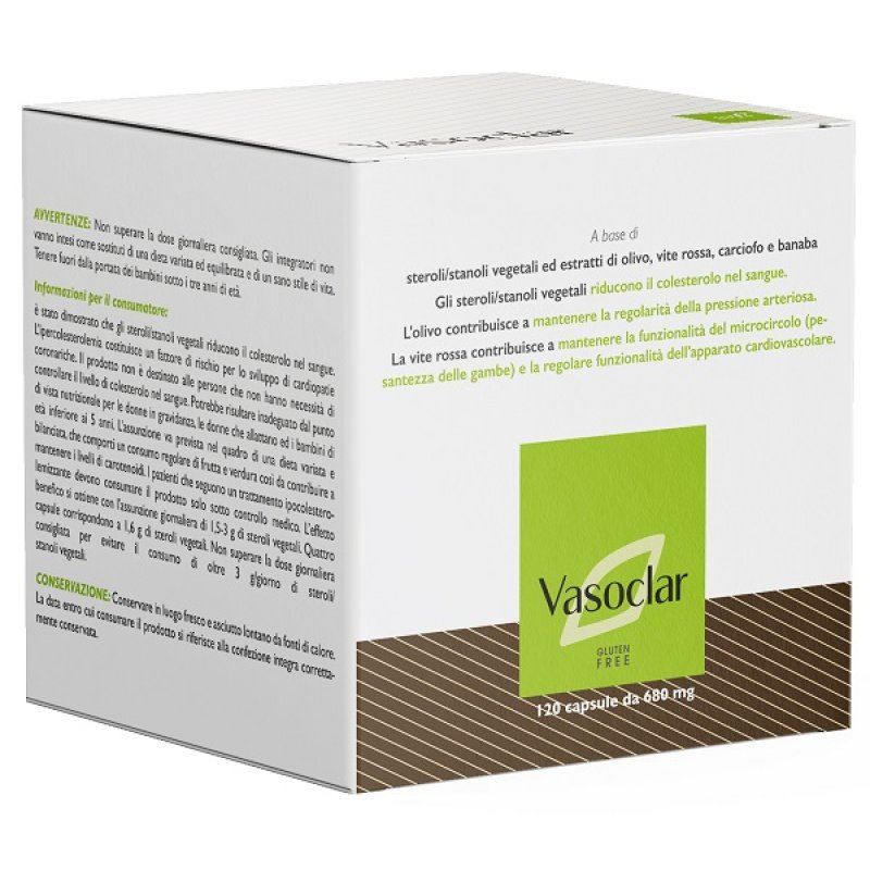 Vasoclar Integratore per la Circolazione 120 Capsule | Sostegno al Microcircolo e alle Gambe Pesanti