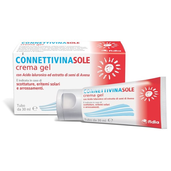 Connettivina Sole Crema 30 grammi Crema Lenitiva Doposole con Acido Ialuronico per Scottature Solari e Pelle Irritata Connettivina Sole Crema 30 grammi Crema Lenitiva Doposole con Acido Ialuronico per Scottature Solari e Pelle Irritata