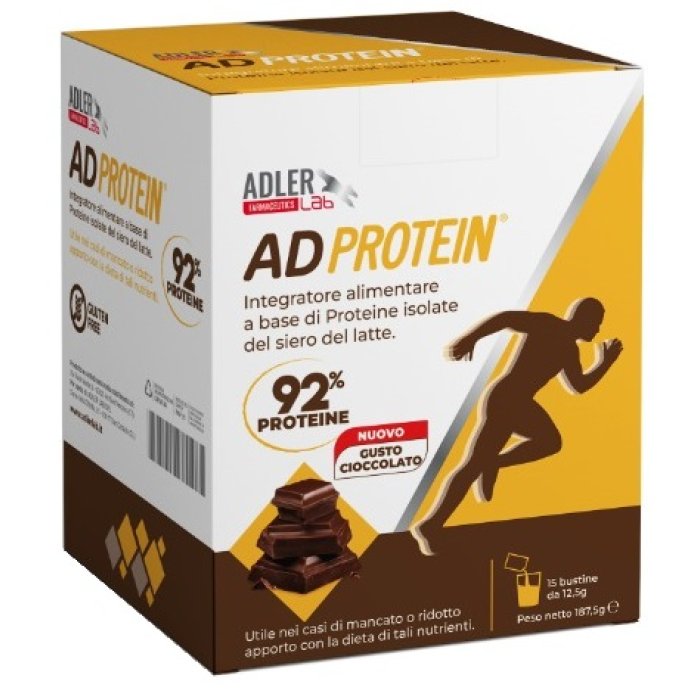 Adprotein Cioccolato 15 bustine - integratore proteico istantaneo gusto cioccolato Adprotein Cioccolato 15 bustine - integratore proteico istantaneo gusto cioccolato