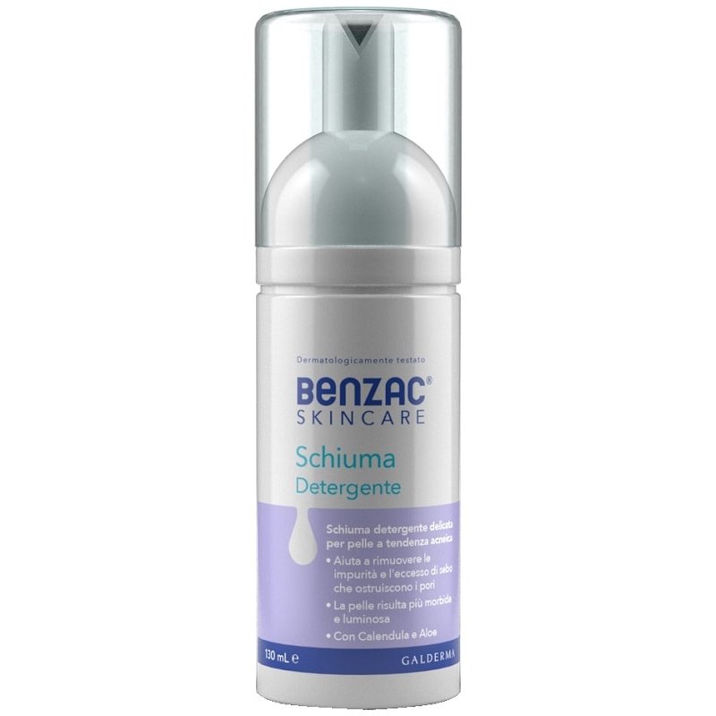 Benzac Schiuma Detergente Viso per Pelle Grassa e Acneica 150 ml