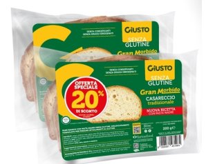 Giusto senza glutine pane Casareccio doppia confezione - pane casereccio senza glutine
