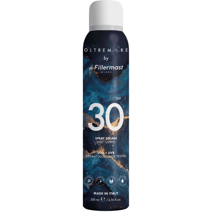 Dr. Fillermast Oltremare - Spray Solare Viso e Corpo SPF30 200 ml