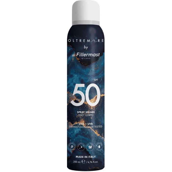 Dr. Fillermast Oltremare - Spray Solare Viso e Corpo SPF50 200 ml