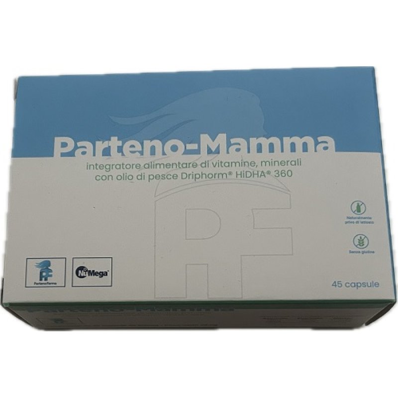 Parteno Mamma Integratore Alimentare 45 Capsule per la Mamma in Gravidanza e Allattamento Parteno Mamma Integratore Alimentare 45 Capsule per la Mamma in Gravidanza e Allattamento