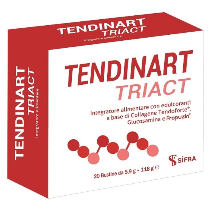 Tendinart Triact Integratore Alimentare per Tendini e Articolazioni con Collagene e Vitamina C 20 Bustine Tendinart Triact Integratore Alimentare per Tendini e Articolazioni con Collagene e Vitamina C 20 Bustine
