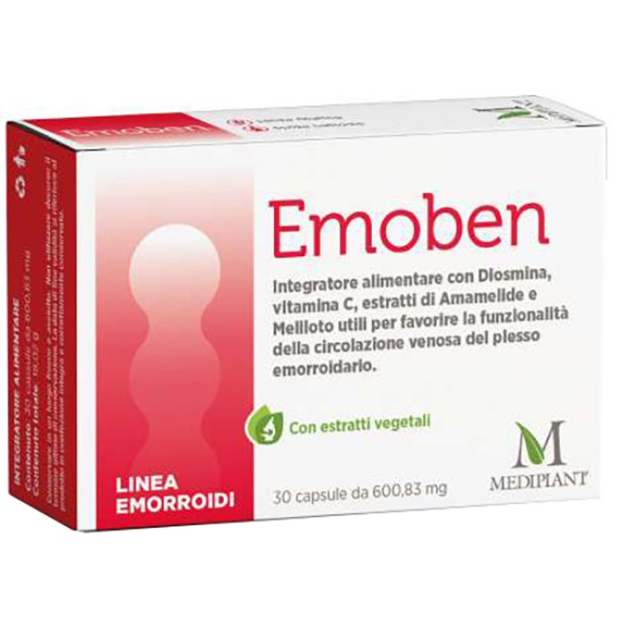 Emoben 30 Capsule Integratore Alimentare per Benessere Emotivo, Rilassamento e Equilibrio dell&rsquo;Umore