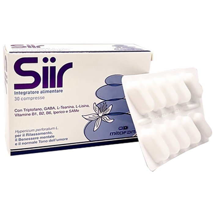 Siir Integratore Alimentare Zen 30 Compresse per Benessere Mentale e Rilassamento Naturale