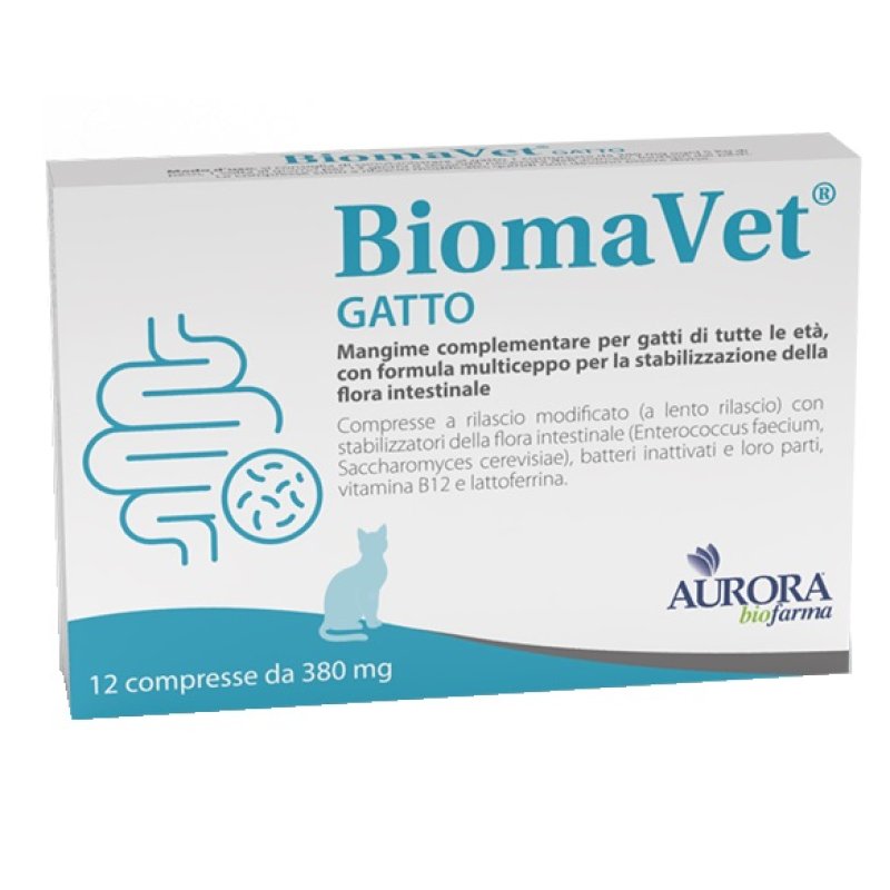 Biomavet Gatto 380 Milligrammi 12 Compresse Integratore Alimentare Per Gatti Per Benessere Intestinale E Flora Batterica Biomavet Gatto 380 Milligrammi 12 Compresse Integratore Alimentare Per Gatti Per Benessere Intestinale E Flora Batterica