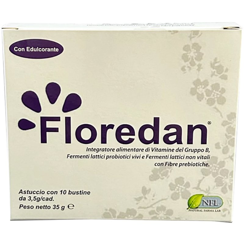 Floredan Integratore Probiotico 10 Buste da 3,5 g per Equilibrio della Flora Intestinale