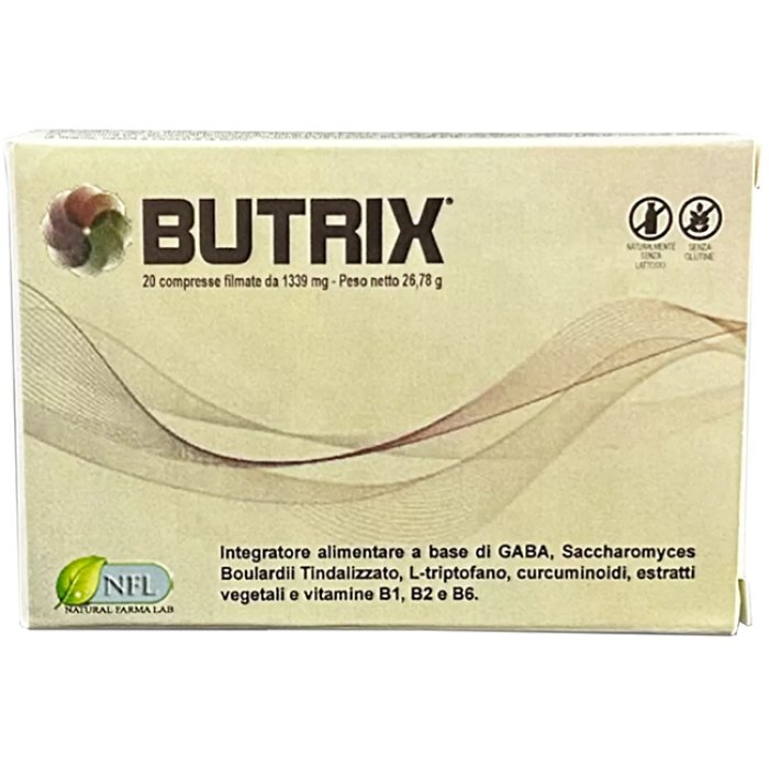 Butrix 20 Compresse Integratore Alimentare per Benessere Intestinale e Funzione del Colon