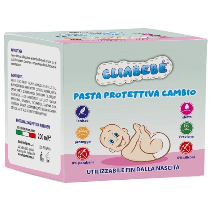 Budetta Farma CliaBeb&egrave; - Pasta Protettiva per il Cambio 200 ml