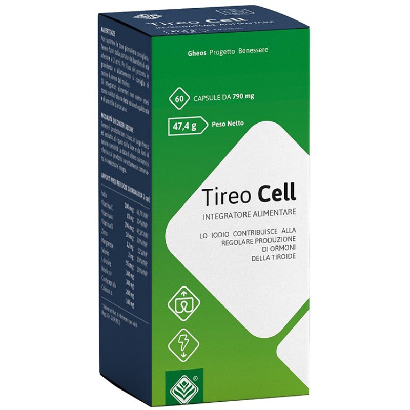 Tireo Cell integratore per tiroide e metabolismo 60 capsule Tireo Cell integratore per tiroide e metabolismo 60 capsule