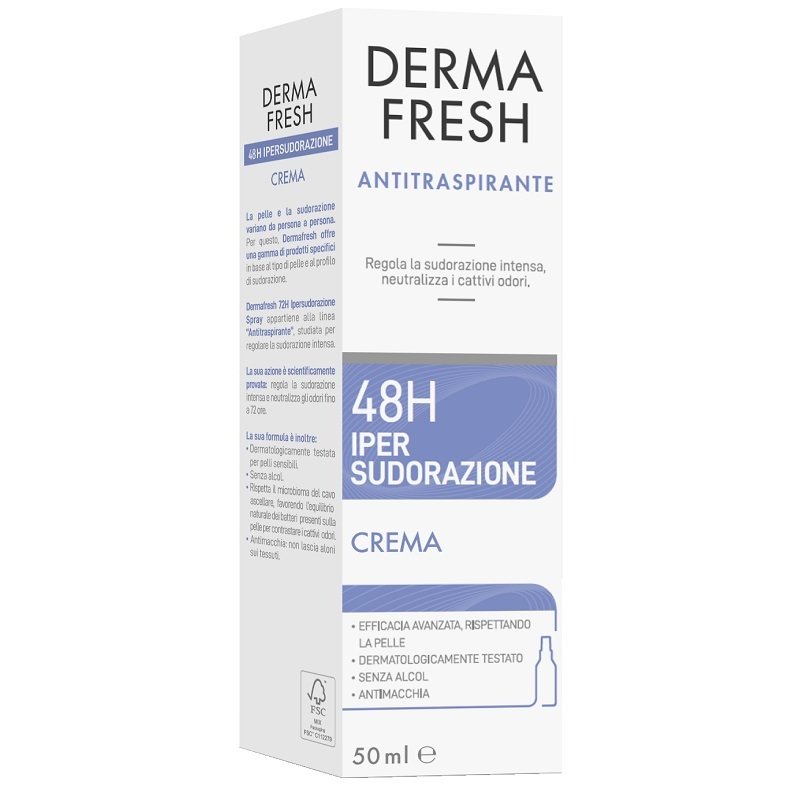 Dermafresh 48h ipersudorazione deodorante crema antitraspirante 50ml Dermafresh 48h ipersudorazione deodorante crema antitraspirante 50ml