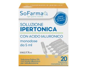 SOLUZ IPERTONICA 3% 20FL SF+