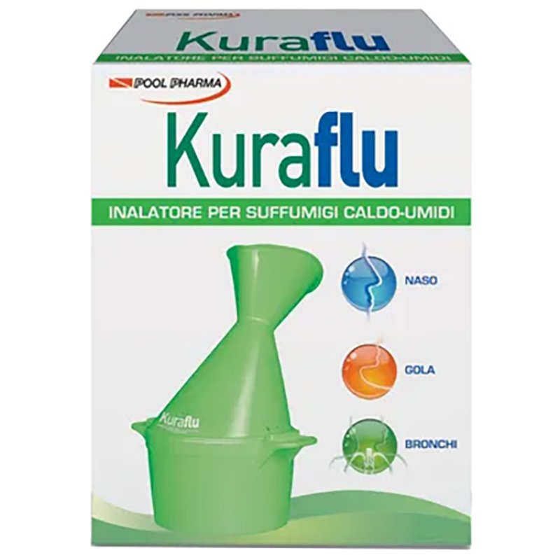 PoolPharma  Apparato Respiratorio Kuraflu Inalatore per Vapori Balsamici