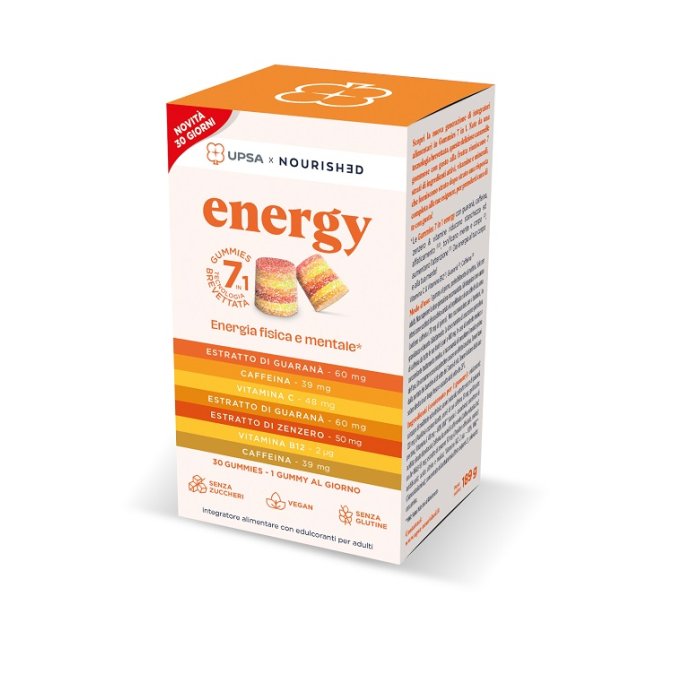 UPSA x Nourished Energy 30 gummies - gommose energetiche con vitamine del gruppo B UPSA x Nourished Energy 30 gummies - gommose energetiche con vitamine del gruppo B