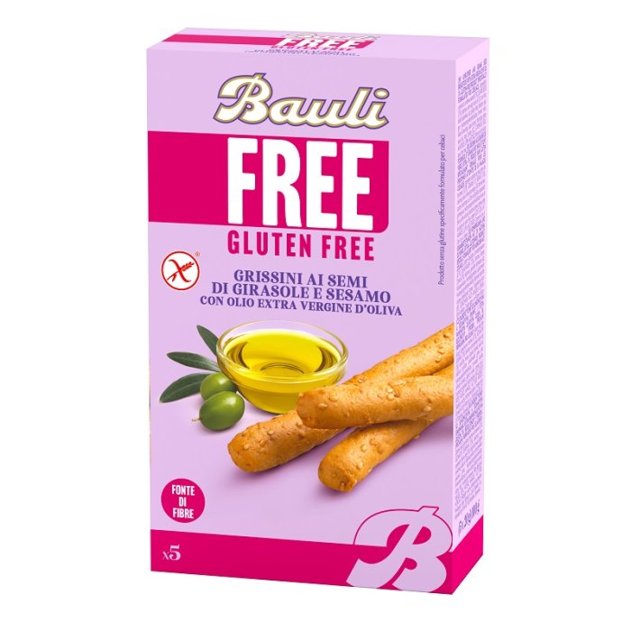 Bauli Free Grissini ai Semi di Girasole Senza Glutine Snack Salato Croccante Bauli Free Grissini ai Semi di Girasole Senza Glutine Snack Salato Croccante
