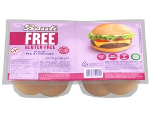 BAULI FREE PANINI HAMBURGER 4P