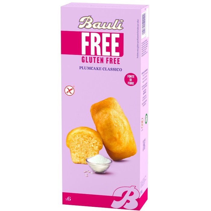 Bauli Free Plumcake Classico 6 Pezzi Da 35 G senza glutine Bauli Free Plumcake Classico 6 Pezzi Da 35 G senza glutine
