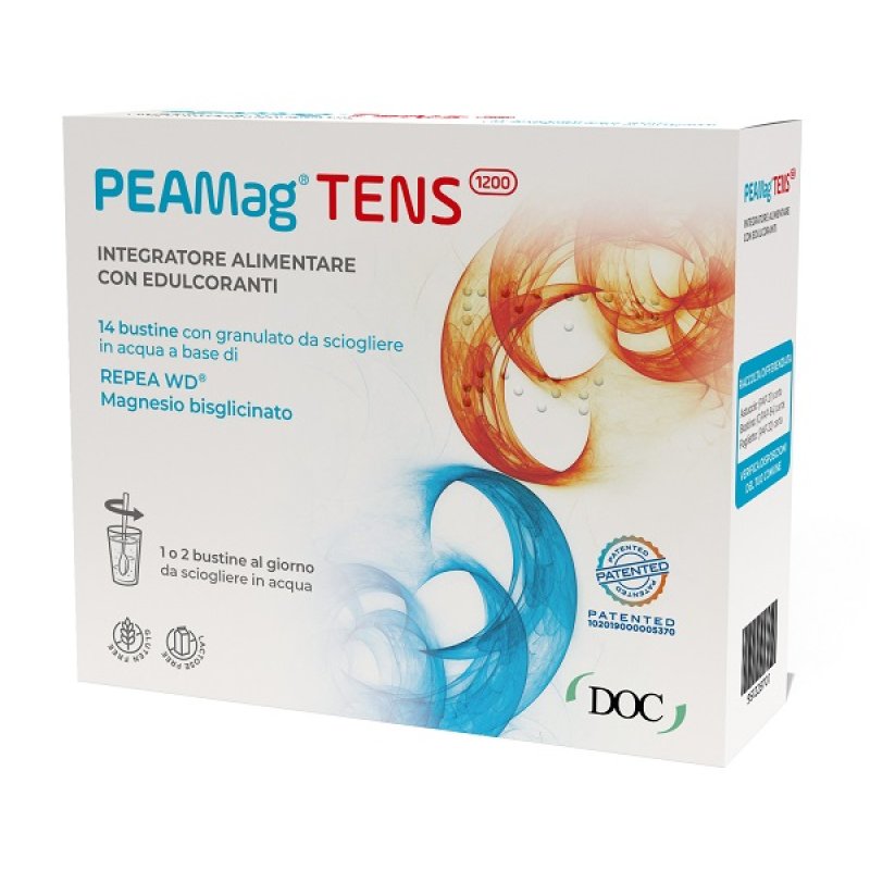 PEAMag TENS integratore con palmitoiletanolamide e magnesio bisglicinato 14 bustine