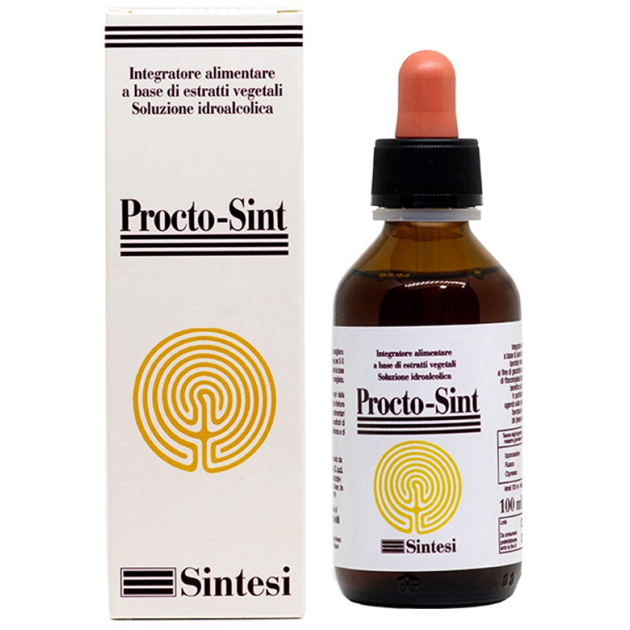 Procto Sint tintura madre 100 ml - preparato fitoterapico per il benessere del plesso emorroidario Procto Sint tintura madre 100 ml - preparato fitoterapico per il benessere del plesso emorroidario