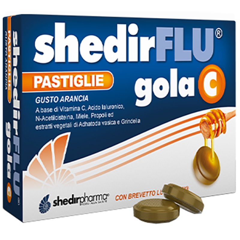Shedirflu Gola C 48 Pastiglie Integratore per il Benessere e la Protezione della Gola con Vitamina C Shedirflu Gola C 48 Pastiglie Integratore per il Benessere e la Protezione della Gola con Vitamina C