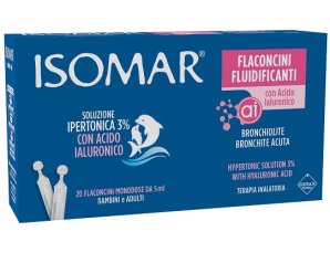 Isomar Soluzione Ipertonica 3% con acido ialuronico – 20 flaconcini monodose 5 ml