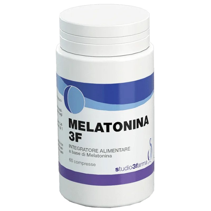 Studio 3 Farma Melatonina 3F 1mg Integratore Alimentare 60 Tavolette Studio 3 Farma Melatonina 3F 1mg Integratore Alimentare 60 Tavolette