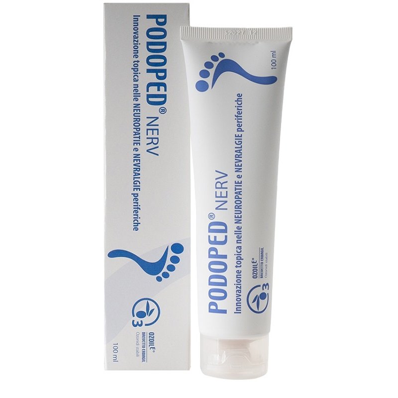 Podoped Nerv Crema Piedi Lenitiva 100 Millilitri &ndash; Trattamento Podologico Podoped per Piedi Stanchi e Doloranti