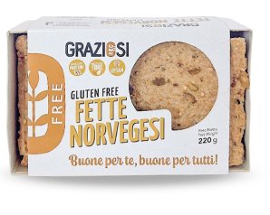 Fette Norvegesi 220 g - fette croccanti integrali per colazione e snack