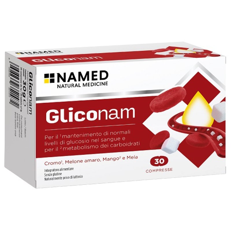 Gliconam 30 compresse - integratore con estratti vegetali per metabolismo di zuccheri e carboidrati Gliconam 30 compresse - integratore con estratti vegetali per metabolismo di zuccheri e carboidrati