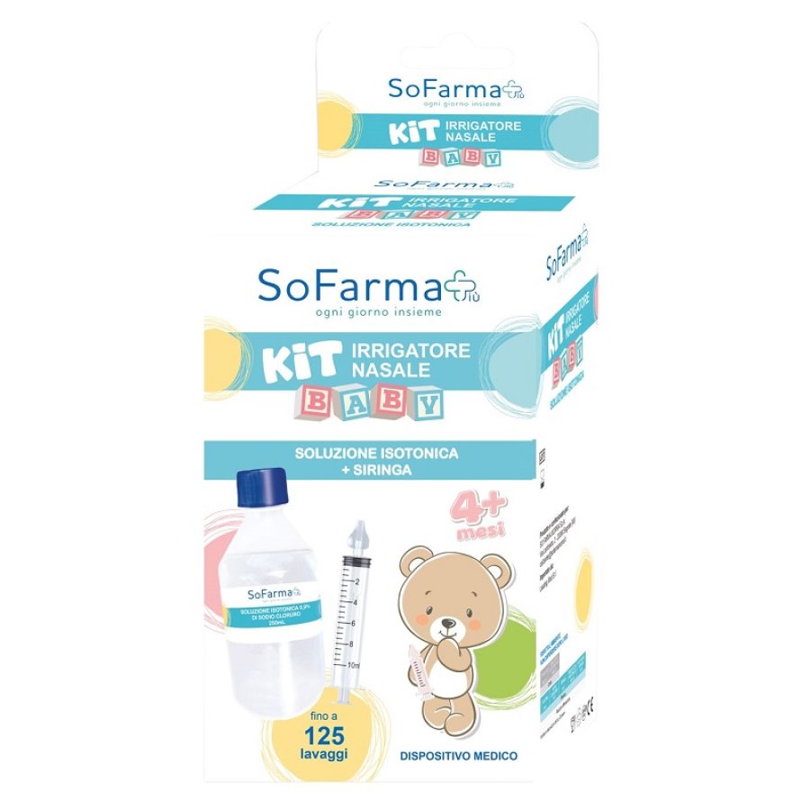Kit Irrigazione Nasale con Soluzione Fisiologica per Baby, Neonati e Bambini Kit Irrigazione Nasale con Soluzione Fisiologica per Baby, Neonati e Bambini