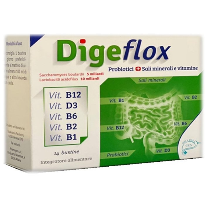 Dige Flox Integratore per la Digestione e il Benessere Intestinale 14 Bustine