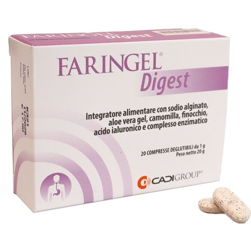 Faringel Digest - 20 compresse deglutibili Faringel Digest - 20 compresse deglutibili