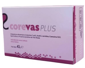 COREVAS PLUS Integratore Alimentare per Colesterolo and Benessere Cardiovascolare 30 Compresse