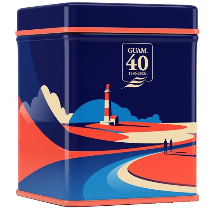 Guam 40 cofanetto con fanghi d&rsquo;alga formula tradizionele 1000 grammi + alga booster trattamento corpo rassodante 15 grammi