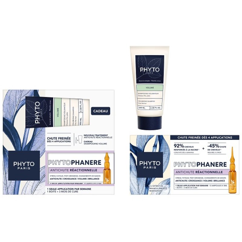 Phyto - Phytophanere Set Capelli Anticaduta Shampoo+Fiale Confezione 2 Pezzi