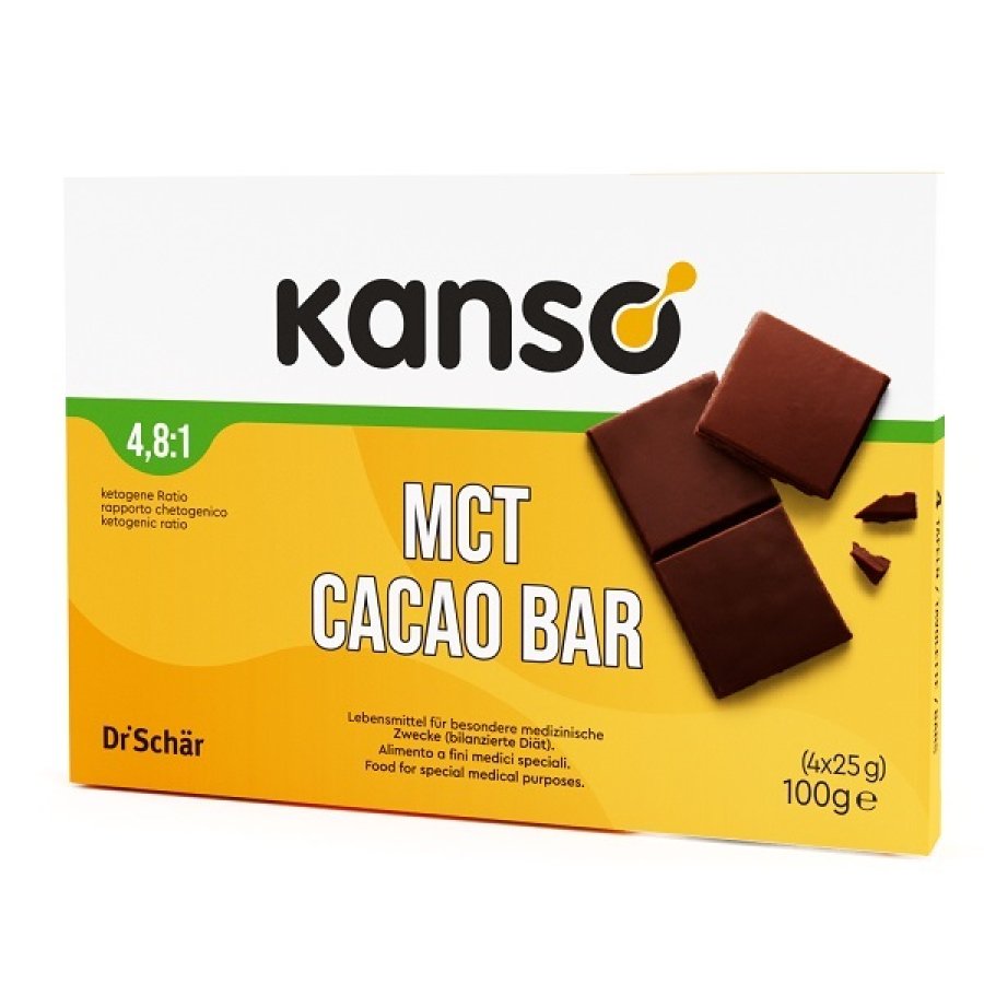 KANSO*MCT CACAO BAR 4X25G KANSO*MCT CACAO BAR 4X25G
