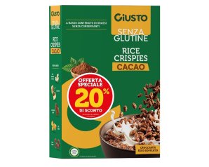 GIUSTO S/G RICE CRISPIES CACAO