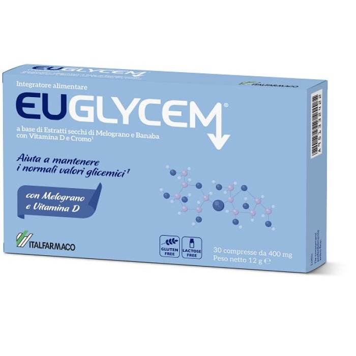 Euglycem integratore per il controllo della glicemia 30 compresse da 12 g