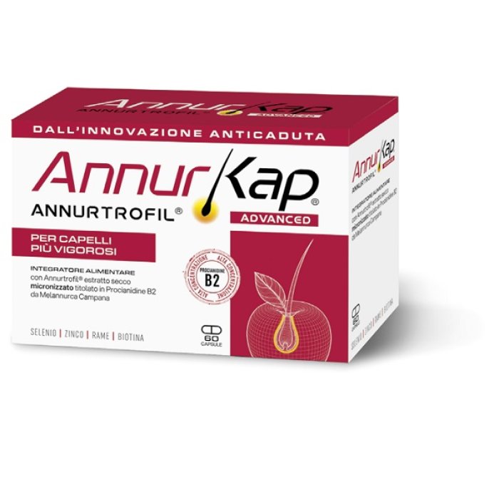 Annurkap advanced integratore capelli con melannurca 90 capsule Annurkap advanced integratore capelli con melannurca 90 capsule