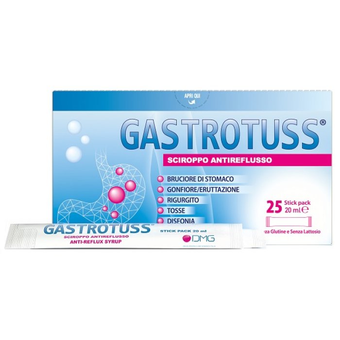 Gastrotuss sciroppo antireflusso 25 Stick 20ml