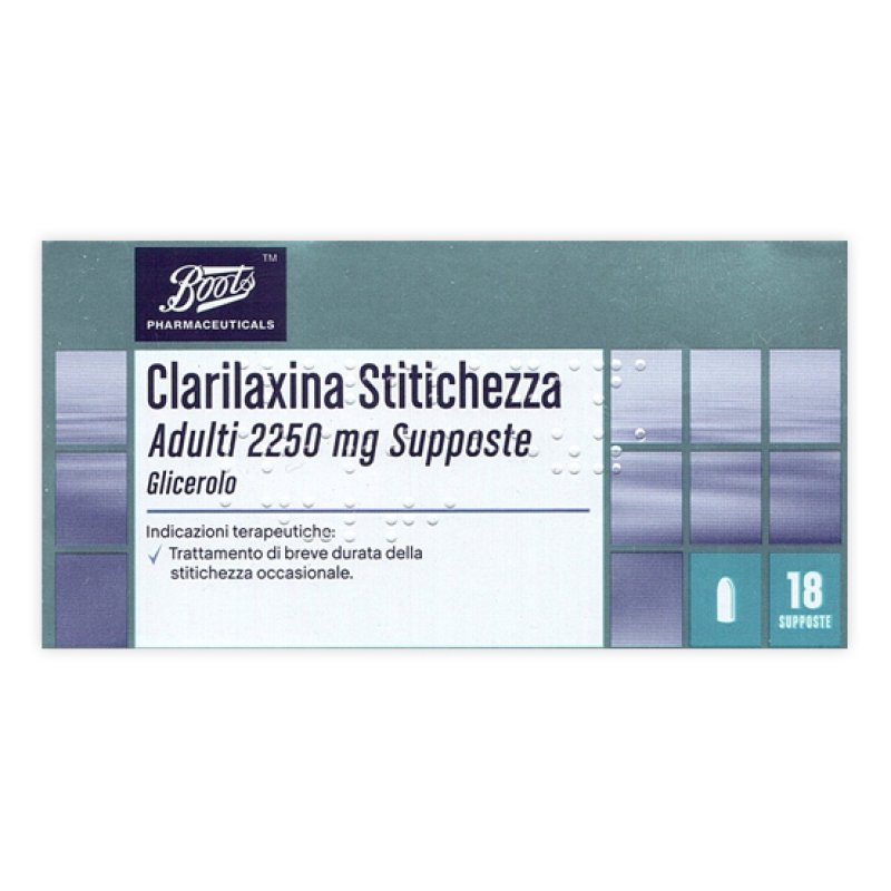 Clarilaxina Stitichezza Adulti Supposte 2250mg Glicerolo Trattamento Stitichezza Occasionale 18 Supposte