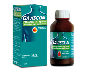 Gaviscon 500mg+267mg/10ml Sospensione Orale Aroma Menta 200ml