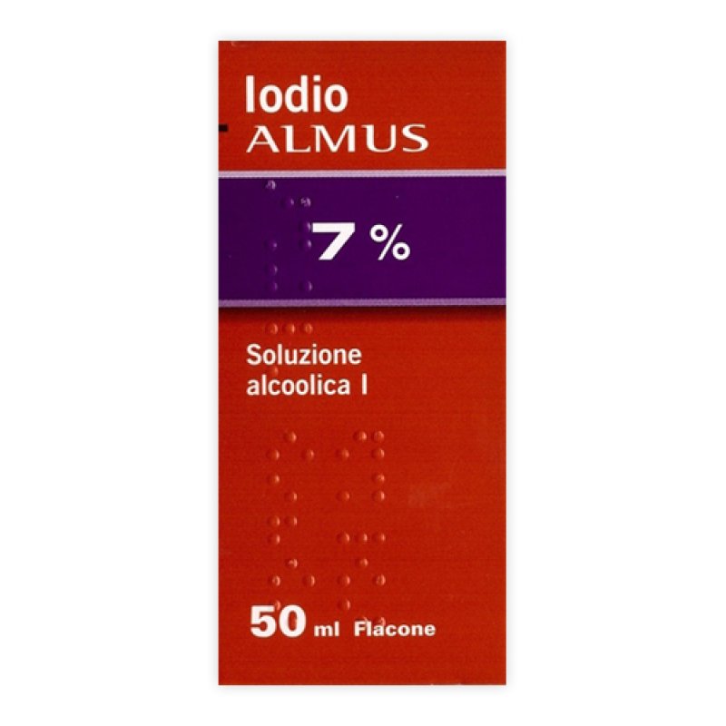 Iodio Almus 7%/5% Soluzione Cutanea Alcoolica 1 Flacone 25 Ml Iodio Almus 7%/5% Soluzione Cutanea Alcoolica 1 Flacone 25 Ml