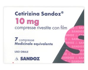 Cetirizina 10 Mg Confezione 7 Compresse Sandoz