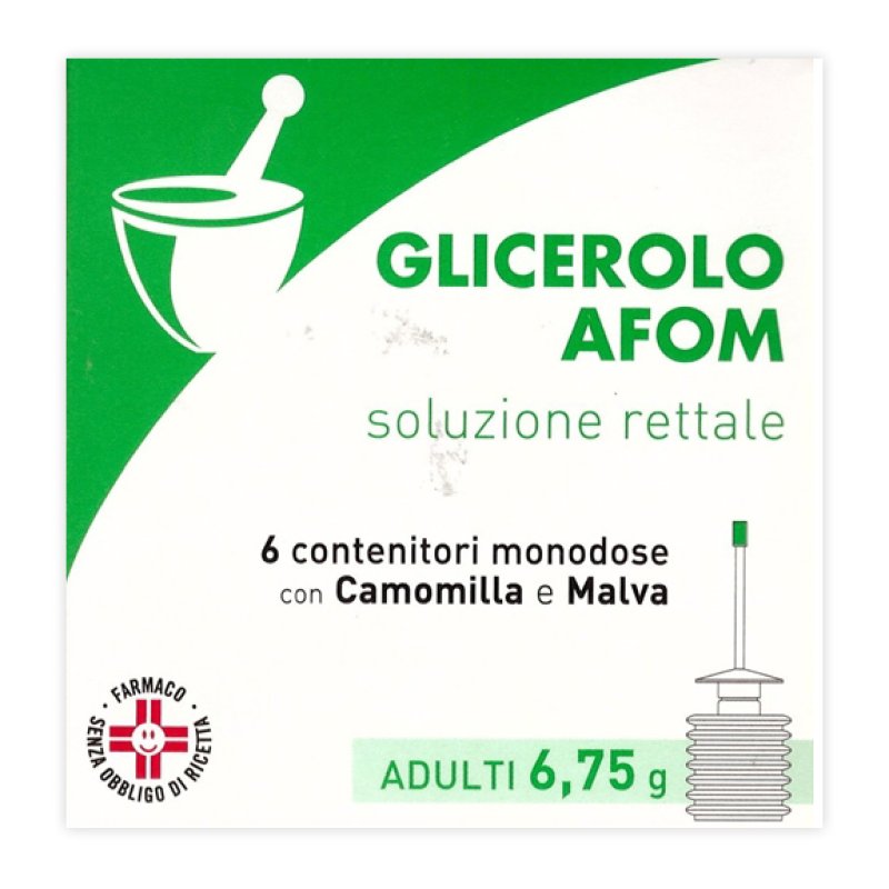Glicerolo Afom Soluzione Rettale per adulti 6 contenitori monodose microclismi 6,75g