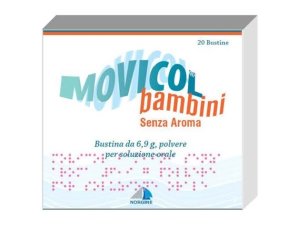 Movicol bambini senza aroma 20 bustine 6,9 mg in polvere soluzione orale - Norgine Italia Srl