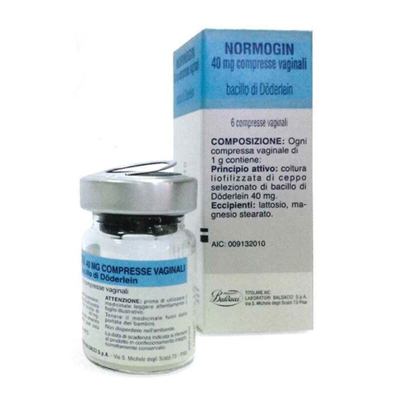 Normogin 6 compresse vaginali 40 mg Normogin 6 compresse vaginali 40 mg