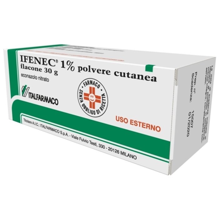 Ifenec 1% polvere cutanea antimicotica con econazolo 30 g